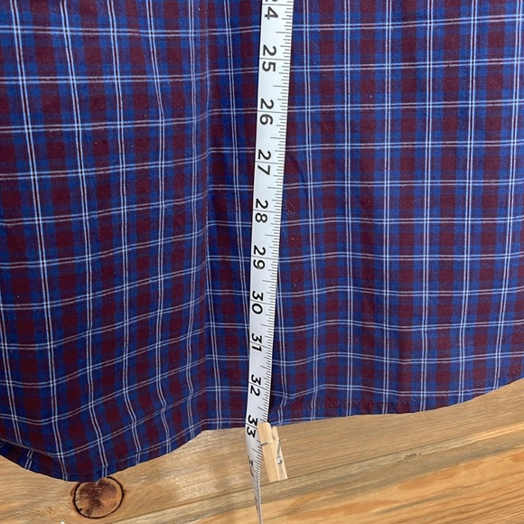 Foundry Men's‎ Button-Down Shirt Big & Tall Blue Plaid 3XL - Picture 9 of 9